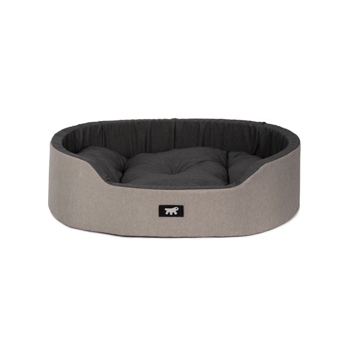Comparer les prix de Lit pour chien et chat - Ferplast - Dandy 65 - 65 x 46 x h 17 cm - Ovale - Marron - Intérieur