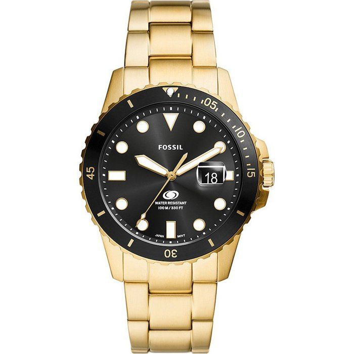 Montre Fossil Dorée Pour Femme – Occasion, Avec Signes D’usage Mais Style Intact