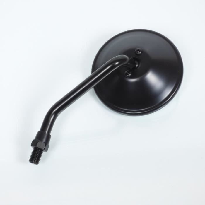 Retroviseur Gauche Rond Noir Filetage M10 Neuf Moto Vintage