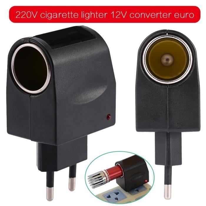 Adaptateur Secteur 110-220V Vers 12V DC Pour Allume-cigare - Convertisseur Plug And Play, Sortie 500-2000mA