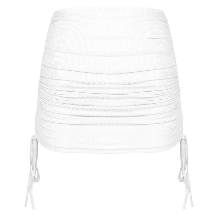 Jupe En Velours Côtelé Pour Femme, Automne/hiver, Taille Haute, Boutonnière, Ligne A, Mini Jupe Courte Avec Poches Et Taille élastique, C1 - Marron, M