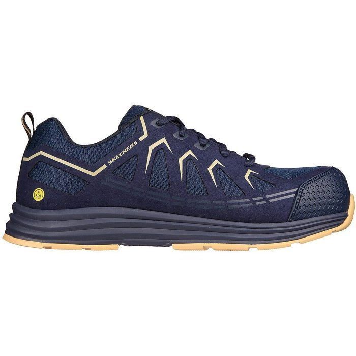 Skechers Sneakers - SKECHERS - Cam tissu Homme - Bleu - Lacets - Plat