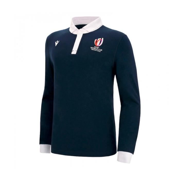 Pull Veste Imperméable Macron Rugby World Cup 2023 - Bleu Taille M