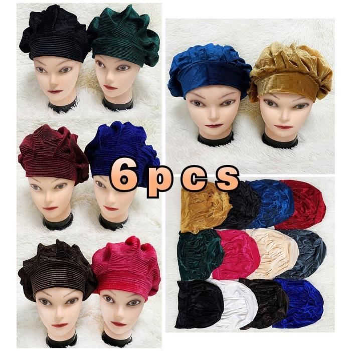 Bonnet Hijab Femme - Lot De 4 Couleurs - Coton Respirant - Réglable - Pour Sport, Maison Ou Sortie
