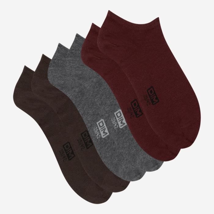 Dim Lot De 2 Socquettes Courtes Coton Femme - Confort Et Respirabilité Exceptionnels