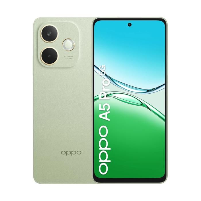 Oppo A5 Pro 5G 8 Go/256 Go Vert (Olive Green) Double SIM
