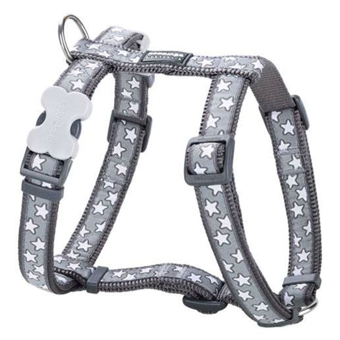 Meilleurs prix pour Harnais chien Red Dingo Fantaisie gris étoiles blanches Taille : T1 - RED DINGO