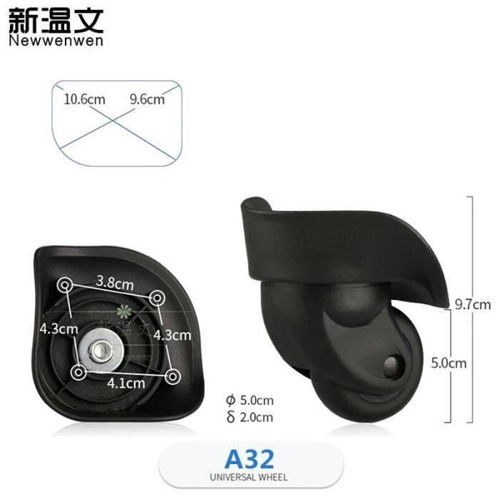 Caiqinlen Roues Rotatives Pour Bagages, Silencieuses, Pratiques Et