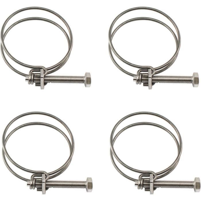2 Colliers De Serrage Double Fente Sourcing Map - Pour Arbre 17mm, Aluminium 6061