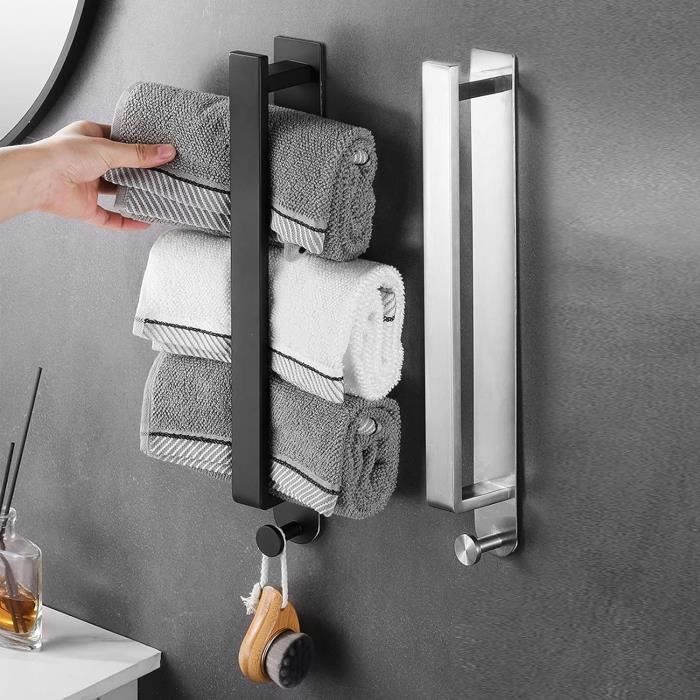 Gsocel Porte-Serviettes sans Percage Porte Serviette Murale Acier