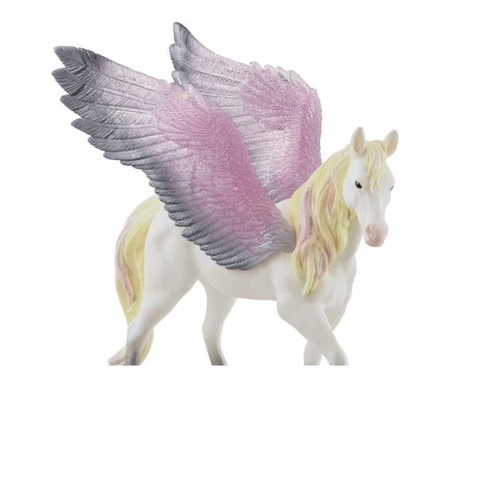 Figurine Pégase Ailée Avec Ailes et Criniere Brillantes Figurine Cheval Amusante et Durable Cadeau pour Enfants a Partir de 5 Neuf - vue 2