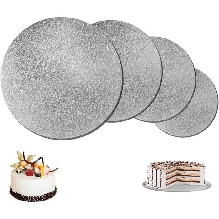 Presentoir A Gateau Belle Vous Lot De 24 Support Gateau Carton Rond Blanc - Cake Board De Deco Gateau Anniversaire