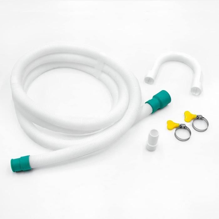 Tuyau Universel Machine à Laver Et Lave-vaisselle – 1,5m à 6m – PVC Blanc – ELECTROHOGAR