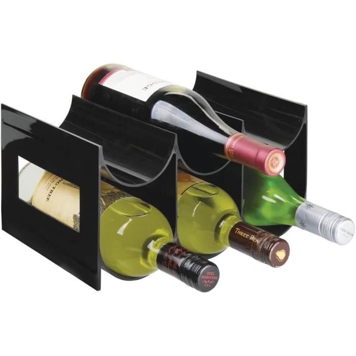 Casier à Vin Métal Autoportant - Range 8 Bouteilles - Design Empilable Pour Bar, Cuisine Ou Cave