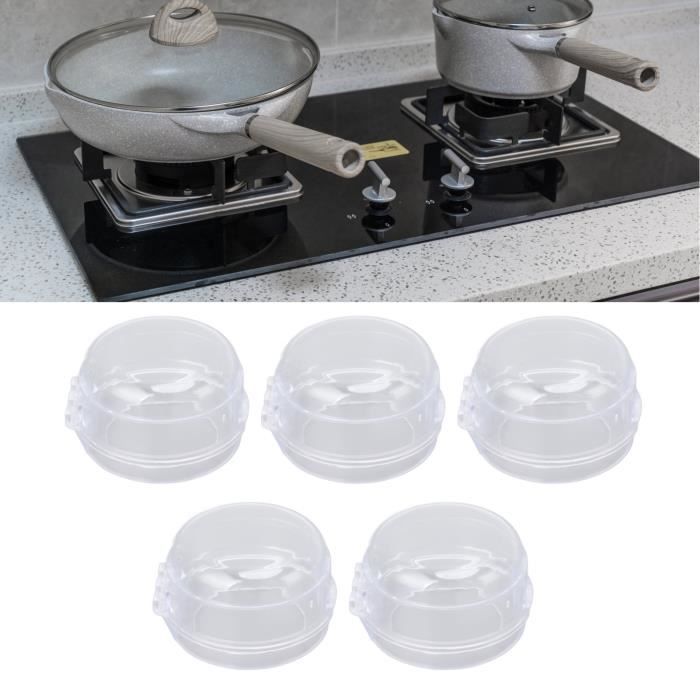 Protections Pour Boutons De Cuisinière - Lot De 2 - Transparentes, Résistantes à La Chaleur - Sécurité Enfants