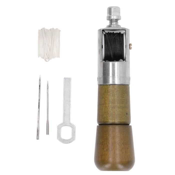 Ensemble Poinçons De Couture ANKROYU - Poinçon à Griffes Cuir 2,7mm Avec 3 Outils Pour Laçage Et Perforation