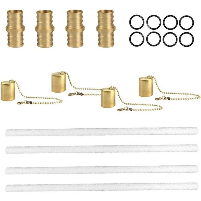 Mèches De Rechange Pour Chauffage Calomax Puissance 4 Et 5 - Lot De 2 - Longueur 33 Cm - Entretien Facile - 2