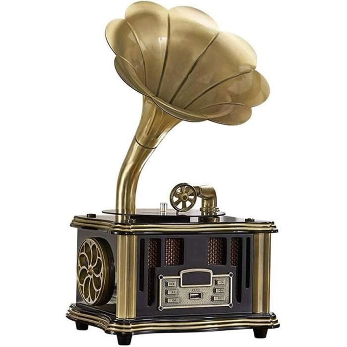 Chaîne Hi-Fi Gaillard Vintage, Radio PO/GO/FM, Platine Vinyle, Enceintes Séparées