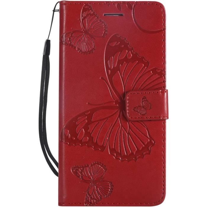Coque Lg K7, Papillon Imprimé Pu En Cuir Coque Magnétique coque Tpu — free download