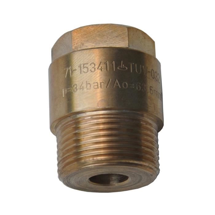 Soupape De Sécurité 1/4 BSP Pour Compresseur Air - 145PSI/10BAR - Laiton - Détecteur De Pression