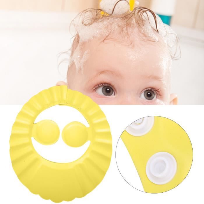 Bonnet De Douche Réglable Pour Bébé Et Enfants – Protège Les Yeux Lors Du Shampooing – Rose Et Bleu