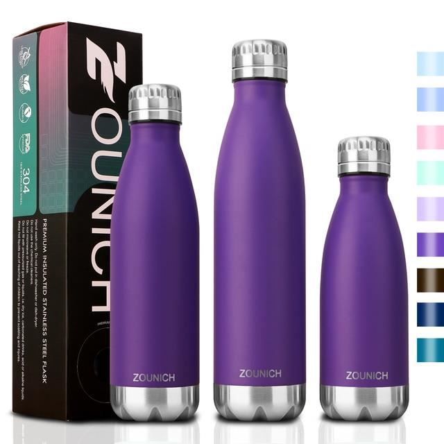 Bouteille d'eau Isotherme en Acier Inoxydable Gourde Sport 500ml