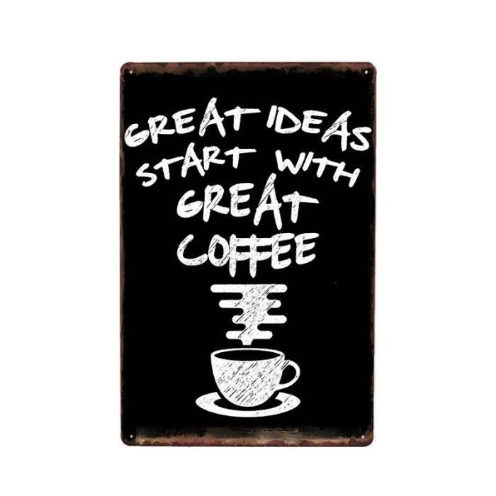 GLOBLELAND Plaque Métal Vintage 'Rise And Shine' Avec Poulet – 20x30 Cm – Décoration Murale Rétro En Étain Pour Cuisine, Bar, Café Ou Maison