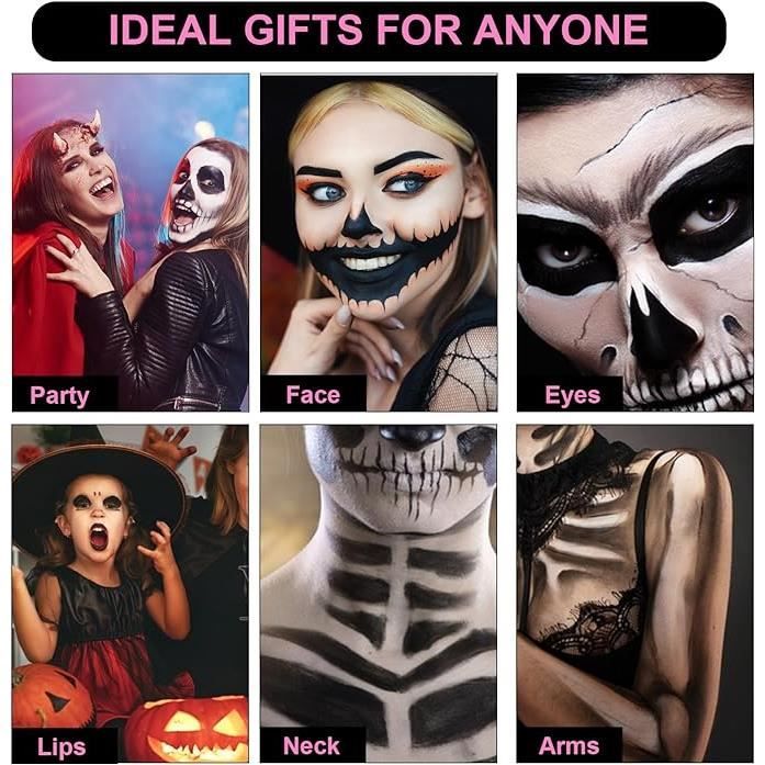 Rouge à Lèvres Mat Noir Halloween – Kit Maquillage, Neuf, Pour Déguisement Ou Look Gothique