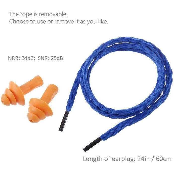 Réducteur de Bruit Bouchons d'oreilles pour DormirFilaire en Silicone — free download
