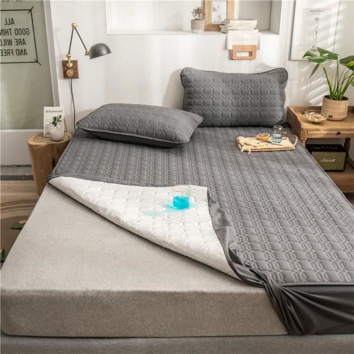Acheter Housse de matelas de lit Super imperméable, drap-housse, couvre-lit  avec sangle élastique, imprimé, anti-poussière