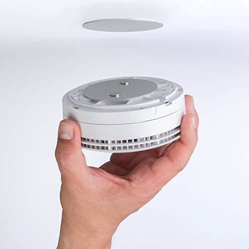 ECENCE 5X Fixation pour détecteur de fumée Aimant Support magnétique Plaquette aimantée Alarme