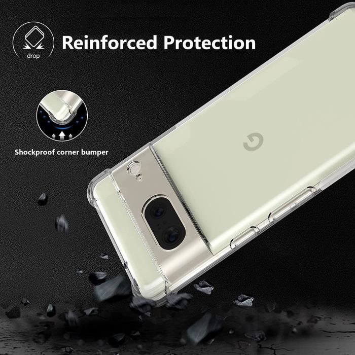 Coque Silicone Couleur Rose 2 Verres Trempes Pour Google Pixel 7a Little Boutik® à Prix