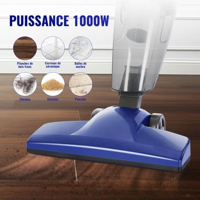 Mpm mod-34 aspirateur balai, aspirateur à main, filtre hepa, puissant, sans  sac, compact 600w bleu MPM Pas Cher 