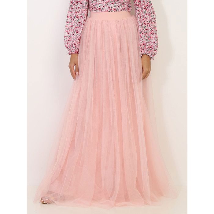 Jupe longue rose en tulle Rose Cdiscount Pret a Porter