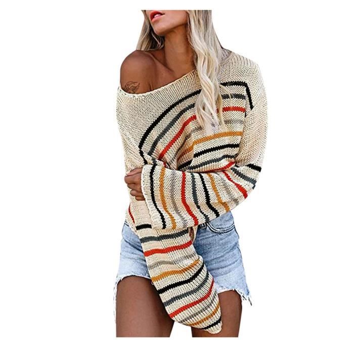 Chemisier Express Femme Blanc à épaule Dénudée - Imprimé Floral Papillons - Taille S