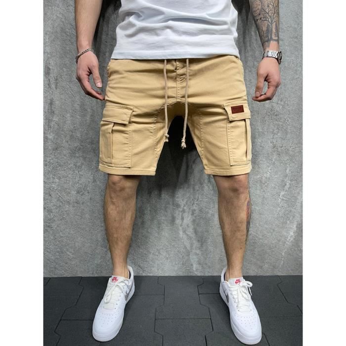 Short Pantalon court pour hommes nouvelle taille ete exterieur randonnee escalade vetements pantalons Rice white Blanc Cdiscount Pret a Porter