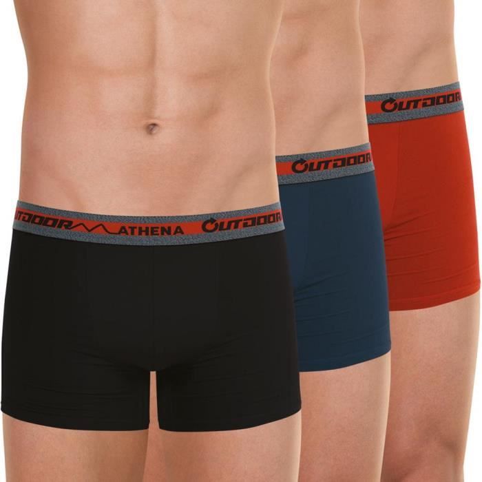 Boxer Sport Homme ATHENA OUTDOOR Noir Jean Microfibre recyclee Noir Cdiscount Pret a Porter