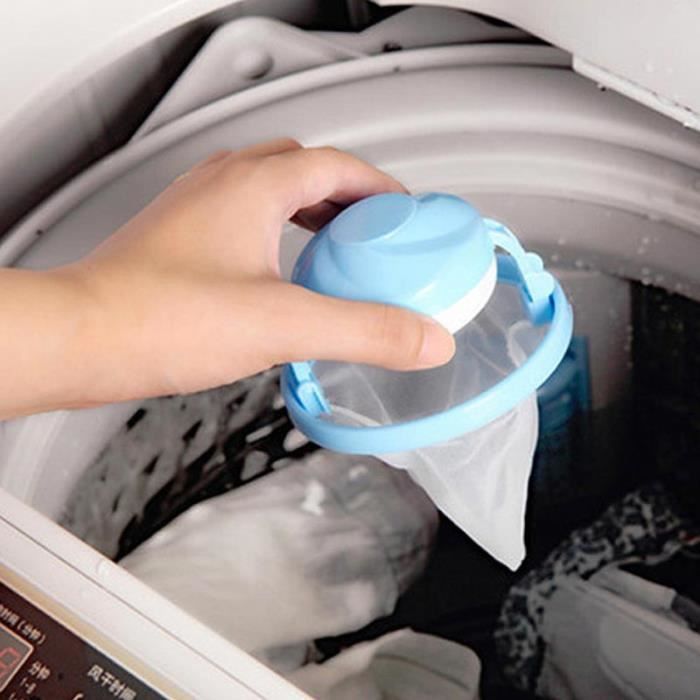 Acheter Sac filtrant flottant pour Machine à laver, 1 ensemble, épilateur  de peluches, boule à lessive, attrape-poils d'animaux