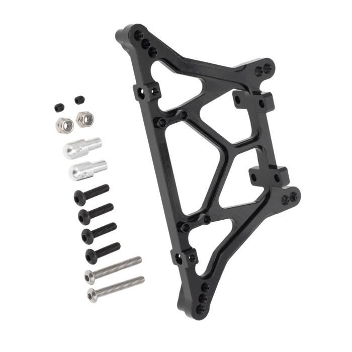 DAGIJIRD Support Amortisseur Métal 1/10 – Alu CNC, 9 Options, Noir Anodisé – Pour Traxxas TRX-4 – Remplace Plastique