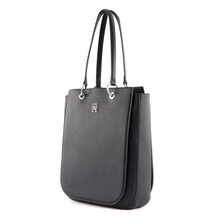 TOMMY HILFIGER TH Emblem NS Work Tote Black [216196] sac à