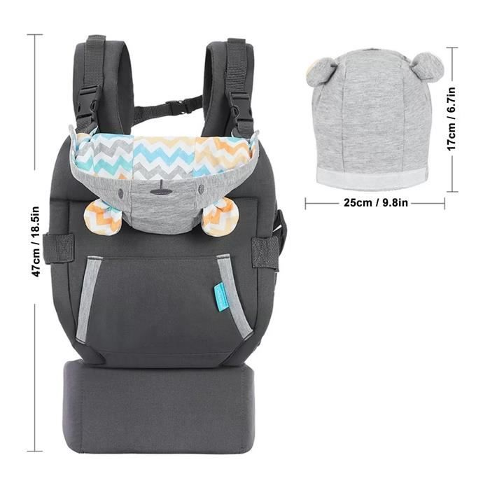 DUO Porte b b 0 36 mois ventral et dorsal Voyage facile crois