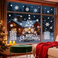 Stickers Fenêtre Noël Sapin XXL - 4 Feuilles 30x90 Cm, Adhésif électrostatique Réutilisable, Décoration Vitre