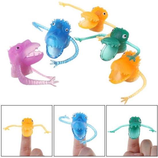 Marionnette à tête de dinosaure Mercredi et Patati - Le petit Souk