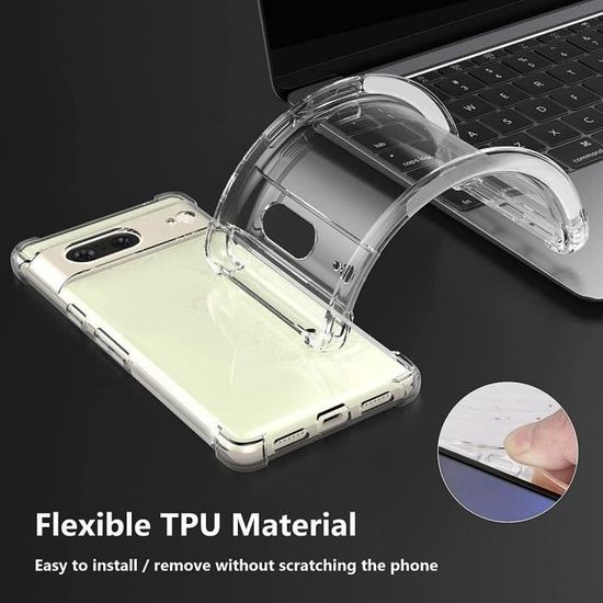 Coque Google Pixel 7 Carbone Avec Verre Trempé 360° - Protection Complète