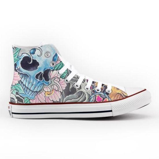 converse mexican skull