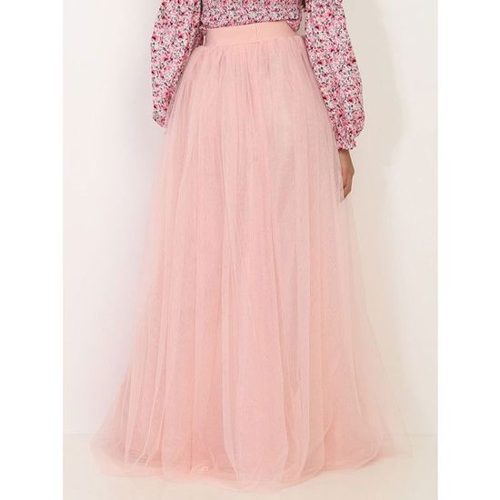 jupe rose longue