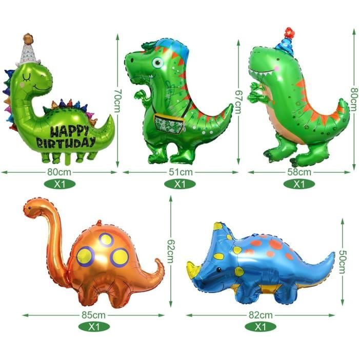 Acheter 113 pièces dinosaure fête d'anniversaire décoration ballons arc guirlande Kit joyeux anniversaire ballons feuille rideaux Dino thème fête faveur Acheter 113 pièces dinosaure fête d'anniversaire décoration ballons arc guirlande Kit joyeux anniversaire ballons feuille rideaux Dino thème fête faveur