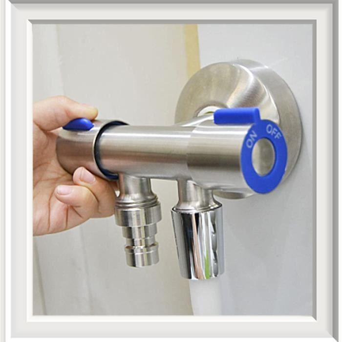 Vanne D'angle 1/2 Pouce Acier Inoxydable 304 - Robinet De Régulation Pour Cuisine, Salle De Bain, Balcon - 11.5 Cm