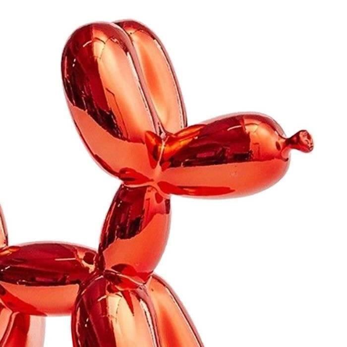 Sculpture Chien Ballon Résine - Figurine Street Art Moderne Hauteur 25cm Décoration Maison