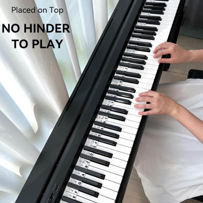 Étiquette De Clavier De Piano 88 Touches Amovibles 2 Jeux 'autocollants De